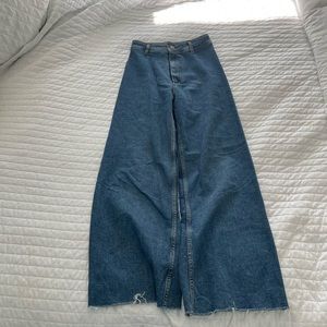 Zara high waisted wide leg jeans